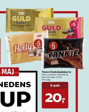 Dagli'Brugsen Toms Chokoladebarre tilbud