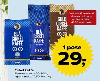 Dagli'Brugsen Cirkel kaffe tilbud