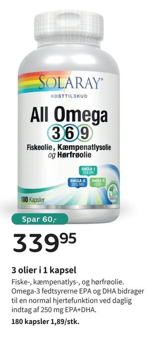 3 olier i 1 kapsel