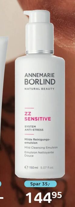 Helsam Annemarie Börlind solbeskyttelse, ZZ Sensitive og Body Care tilbud