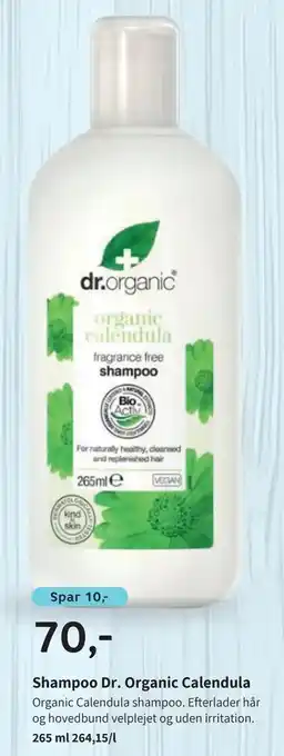 Helsam Shampoo Dr. Organic Calendula tilbud