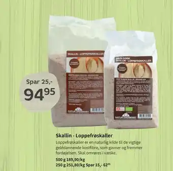 Helsam Skallin - Loppefrøskaller tilbud