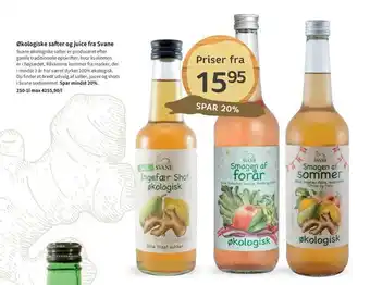 Helsam Økologiske safter og juice fra Svane tilbud