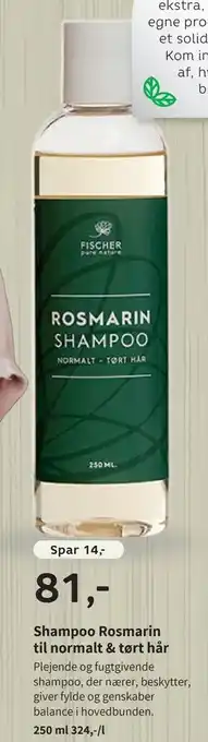Helsam Shampoo Rosmarin til normalt & tørt hår tilbud