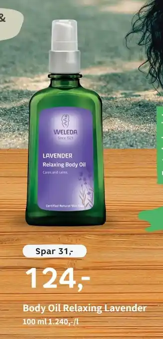 Helsam Body Oil Relaxing Lavender tilbud