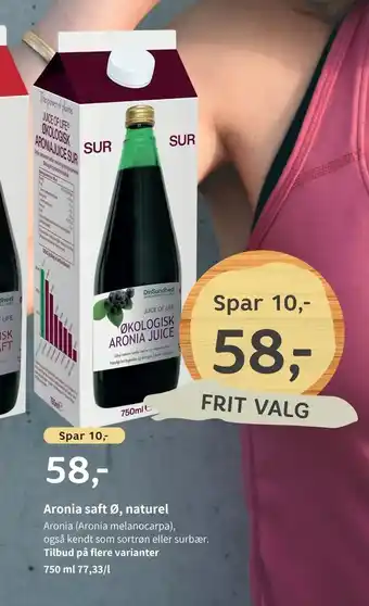 Aronia saft Ø, naturel