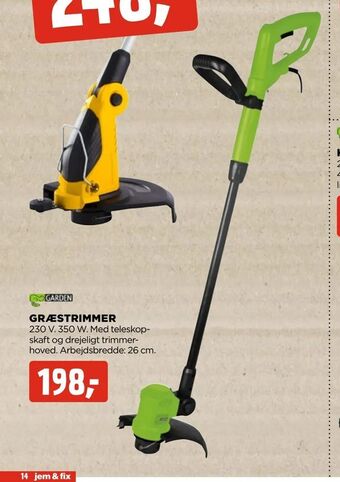 jem & fix Græstrimmer tilbud