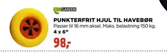 jem & fix Punkterfrit hjul til havebør tilbud