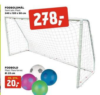 jem & fix Fodboldmål tilbud