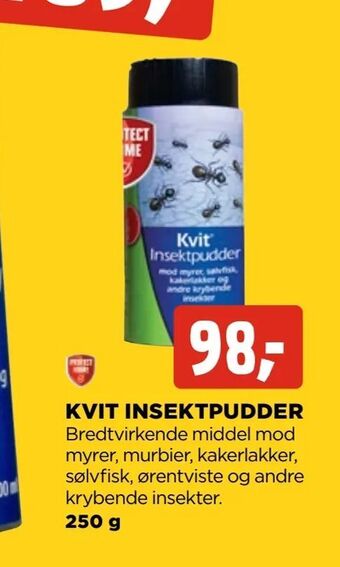 jem & fix Kvit insektpudder tilbud