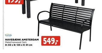 jem & fix Havebænk amsterdam tilbud