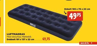 jem & fix Luftmadras tilbud