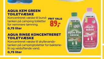 jem & fix Aqua kem green toiletvæske tilbud