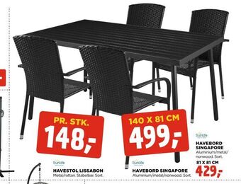 jem & fix Havebord singapore tilbud