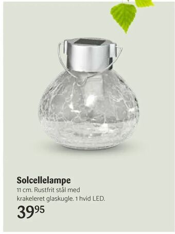 Kop & Kande Solcellelampe tilbud