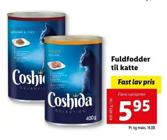 Let-Køb Fuldfodder til katte tilbud