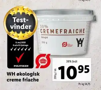 Let-Køb WH økologisk creme friache tilbud