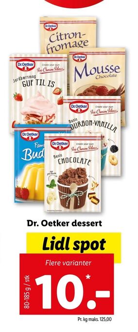Let-Køb Dr. Oetker dessert tilbud