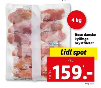 Rose danske kyllingebrystfileter
