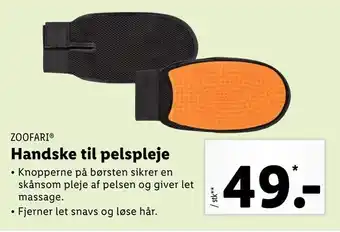 Handske til pelspleje