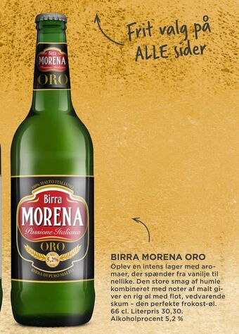 MENY Birra morena oro tilbud