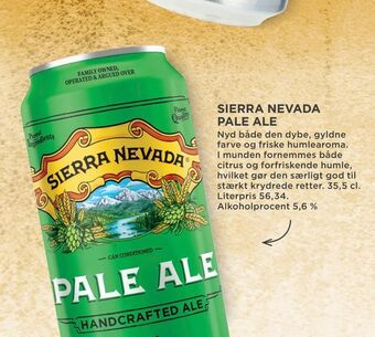 MENY Sierra nevada pale ale tilbud