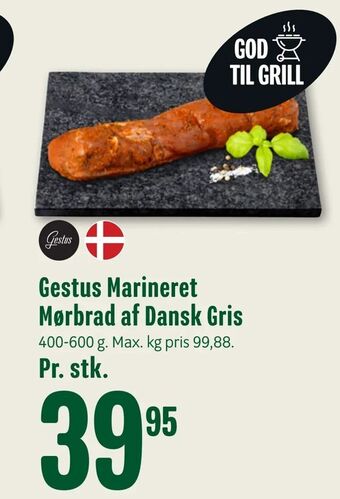 Min Købmand Gestus Marineret Mørbrad af Dansk Gris tilbud