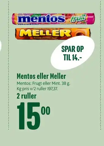 Mentos eller Meller