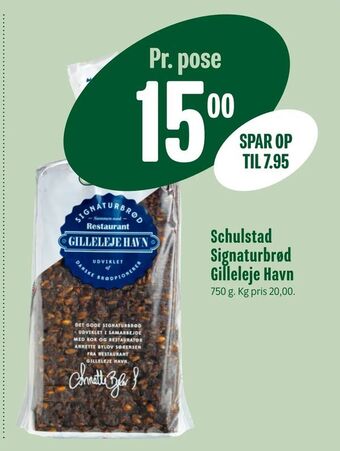 Min Købmand Schulstad Signaturbrød Gilleleje Havn tilbud
