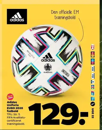 Netto Adidas Uniforia EURO 2020 fodbold tilbud
