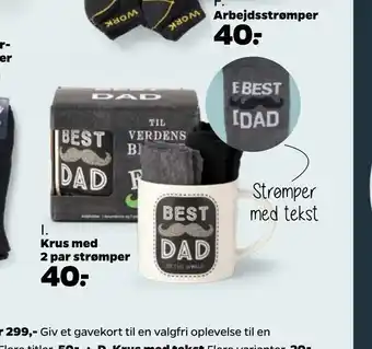 Netto Krus med 2 par strømper tilbud