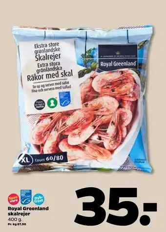 Netto Royal Greenland skalrejer tilbud