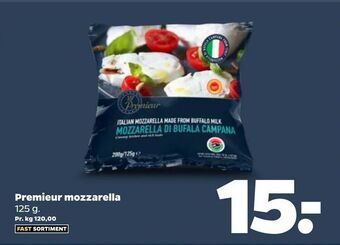 Netto Premieur mozzarella tilbud