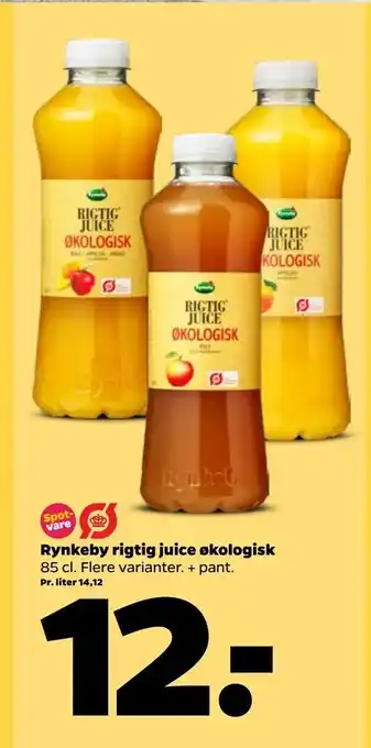 Netto Rynkeby rigtig juice økologisk tilbud