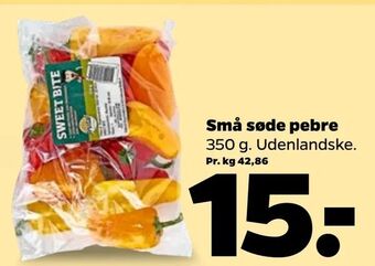 Netto Små søde pebre tilbud