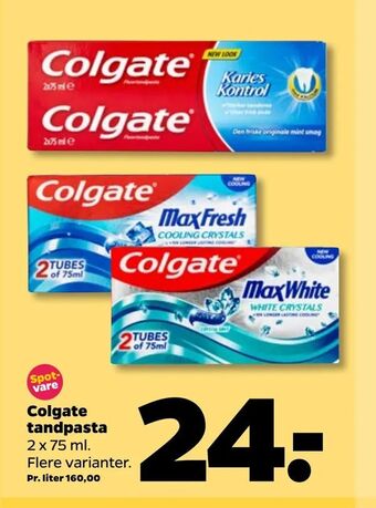 Netto Colgate tandpasta tilbud