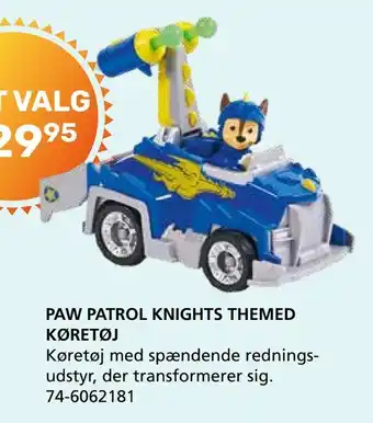 Paw patrol knights themed køretøj