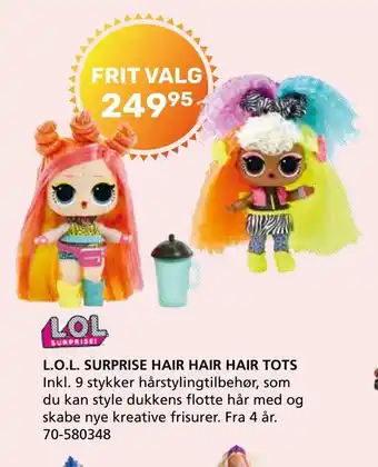 Kon-Tur L.o.l. surprise hair hair hair tots tilbud