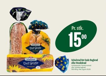 Min Købmand Schulstad Det Gode Rugbrød eller Hvedebrød tilbud