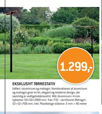 XL-BYG Eksklusivt tørrestativ tilbud