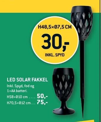 XL-BYG Led solar fakkel tilbud