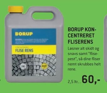 XL-BYG Borup kon- centreret fliserens tilbud