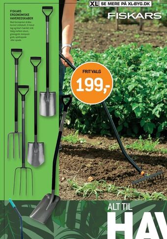 XL-BYG Fiskars ergonomiske haveredskaber tilbud