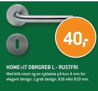 XL-BYG Home>it dørgreb l - rustfri tilbud