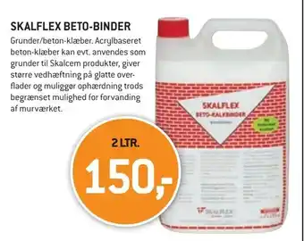 XL-BYG Skalflex beto-binder tilbud