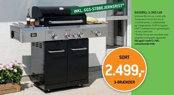 XL-BYG Gasgrill s-340 lux tilbud