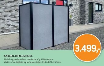 XL-BYG Skagen affaldsskjul tilbud
