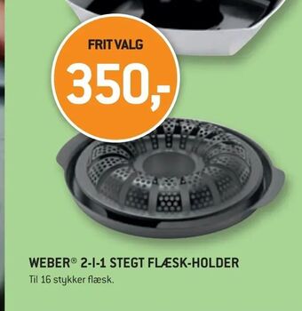 Weber® 2-i-1 stegt flæsk-holder