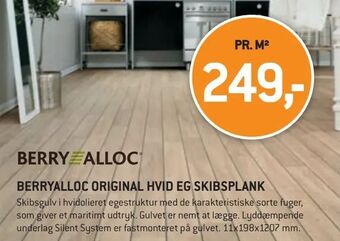XL-BYG Berryalloc original hvid eg skibsplank tilbud