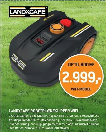 XL-BYG Landxcape robotplæneklipper wifi tilbud